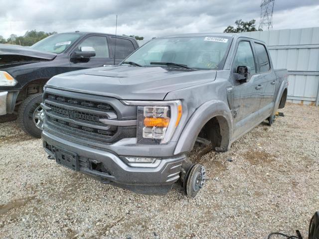 1FTFW1E54NFA30643 - 2022 FORD F-150 GRAY photo 2