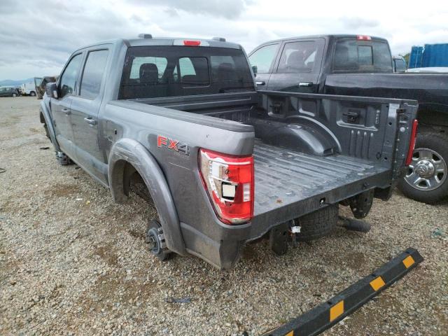 1FTFW1E54NFA30643 - 2022 FORD F-150 GRAY photo 3