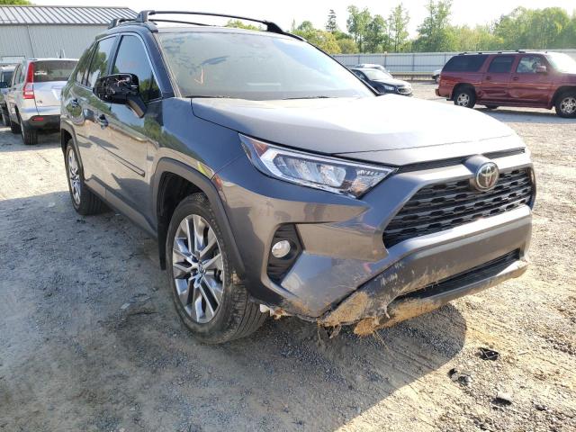 2T3C1RFV4KC030376 - 2019 TOYOTA RAV4 XLE P GRAY photo 1