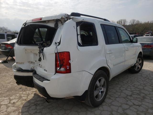 5FNYF4H76BB028285 - 2011 HONDA PILOT EXLN WHITE photo 4