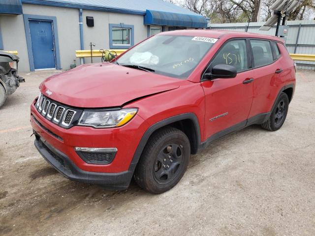 3C4NJCAB5JT211350 - 2018 JEEP COMPASS SP RED photo 2