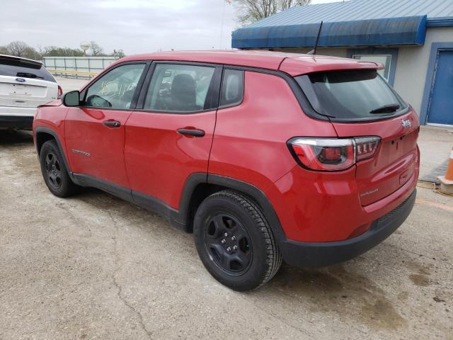 3C4NJCAB5JT211350 - 2018 JEEP COMPASS SP RED photo 3