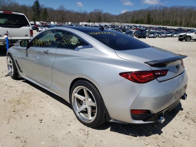 JN1EV7EK1HM360590 - 2017 INFINITI Q60 PREMIU SILVER photo 3