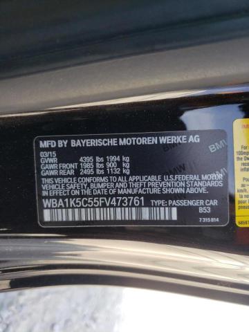 WBA1K5C55FV473761 - 2015 BMW 228 I Marron photo 10