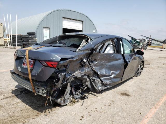 3N1AB8CV6LY277768 - 2020 NISSAN SENTRA SV GRAY photo 4