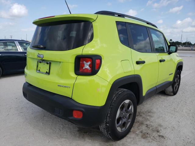 ZACCJBAB7HPF29019 - 2017 JEEP RENEGADE S GREEN photo 4