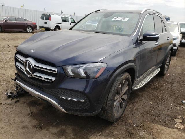 4JGFB4KB8LA182597 - 2020 MERCEDES-BENZ GLE 350 4M BLUE photo 2