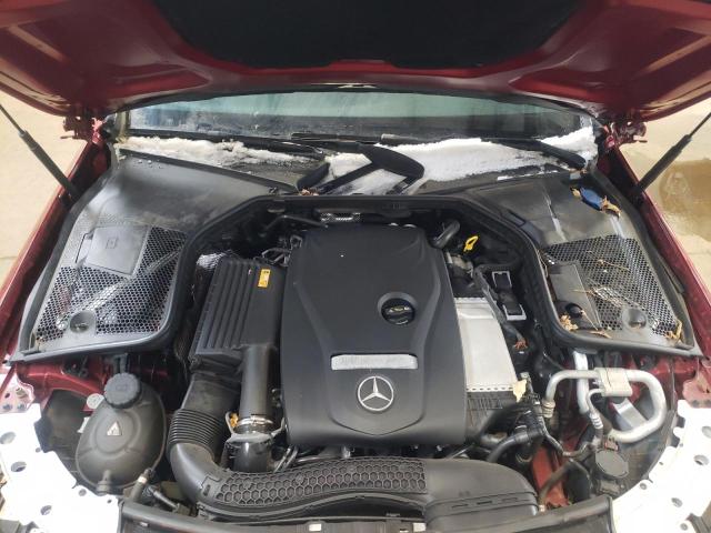 WDDWH4KB8JF735743 - 2018 MERCEDES-BENZ C 300 4MAT RED photo 12