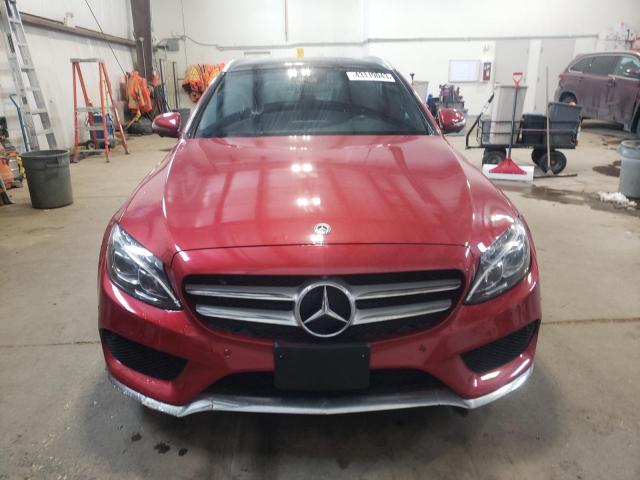 WDDWH4KB8JF735743 - 2018 MERCEDES-BENZ C 300 4MAT RED photo 5