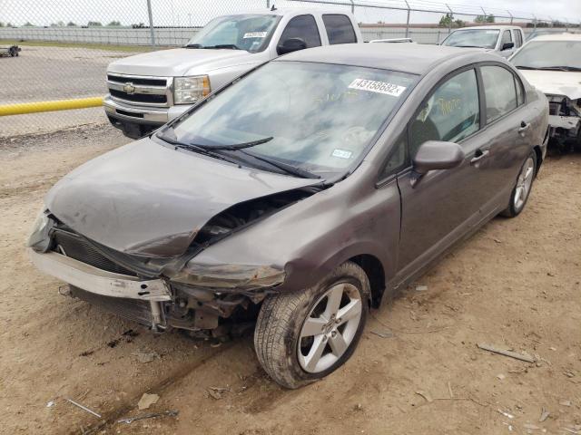 19XFA16679E018671 - 2009 HONDA CIVIC LX-S Qəhvəyi foto 2