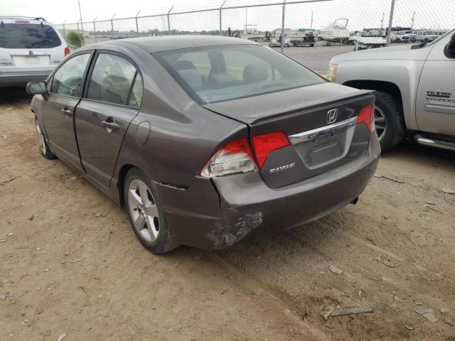 19XFA16679E018671 - 2009 HONDA CIVIC LX-S Qəhvəyi foto 3