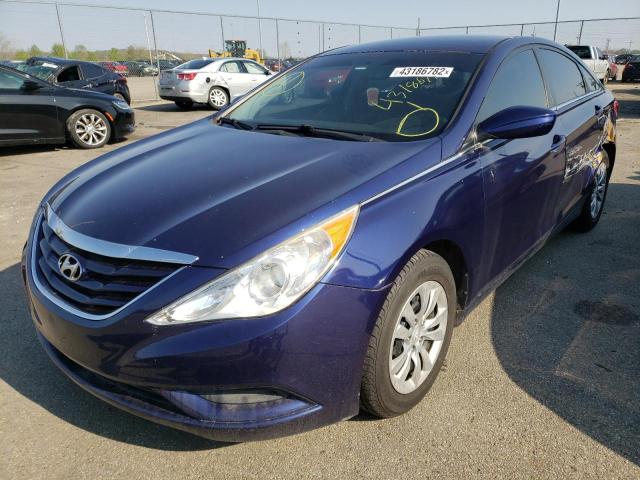 5NPEB4AC0CH430991 - 2012 HYUNDAI SONATA GLS BLUE photo 2