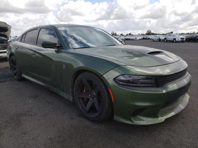 2C3CDXL98JH179104 - 2018 DODGE CHARGER SR GREEN photo 1