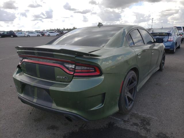 2C3CDXL98JH179104 - 2018 DODGE CHARGER SR GREEN photo 4