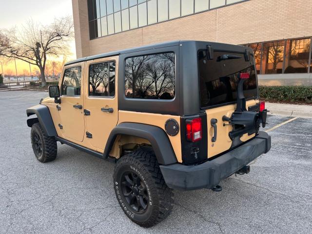 1C4HJWFG6EL246581 - 2014 JEEP WRANGLER U BEIGE photo 3