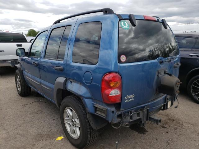 1J4GL48K03W633452 - 2003 JEEP LIBERTY SP BLUE photo 3