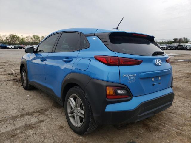 KM8K1CAAXKU301316 - 2019 HYUNDAI KONA SE BLUE photo 3