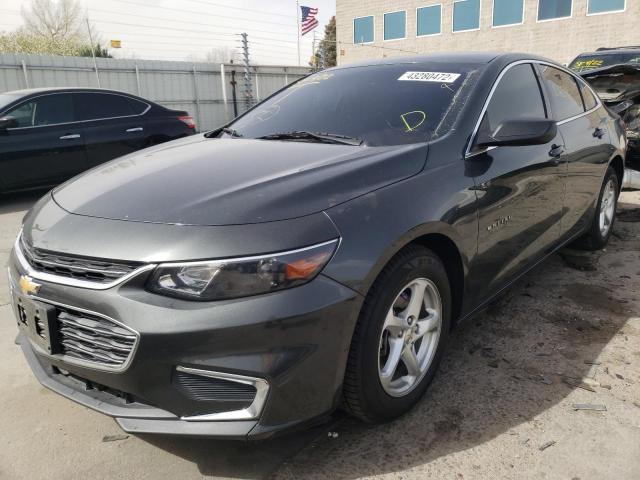 1G1ZC5ST4JF167455 - 2018 CHEVROLET MALIBU LS GRAY photo 2