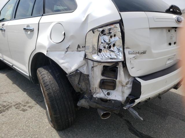 2FMDK3JC4BBB27790 - 2011 FORD EDGE SEL WHITE photo 9