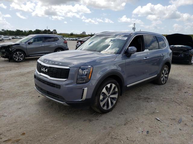 5XYP6DHC8NG253751 - 2022 KIA TELLURIDE BLUE photo 2