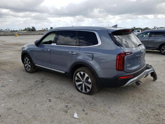 5XYP6DHC8NG253751 - 2022 KIA TELLURIDE BLUE photo 3