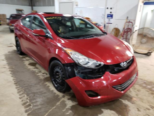 KMHDH4AE1CU464421 - 2012 HYUNDAI ELANTRA RED photo 1