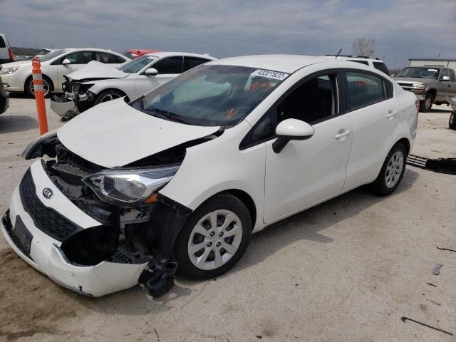 KNADM4A35F6437713 - 2015 KIA RIO LX WHITE photo 2