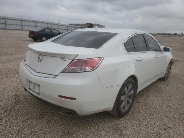 19UUA8F55DA008175 - 2013 ACURA TL TECH WHITE photo 4