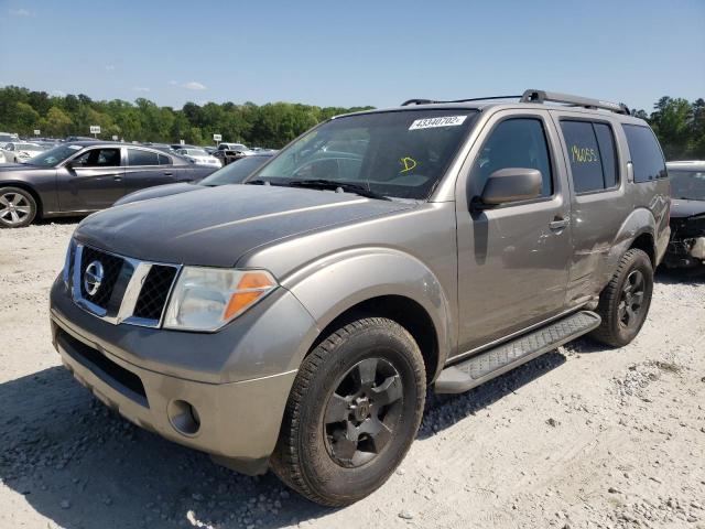 5N1AR18U05C706720 - 2005 NISSAN PATHFINDER GRAY photo 2