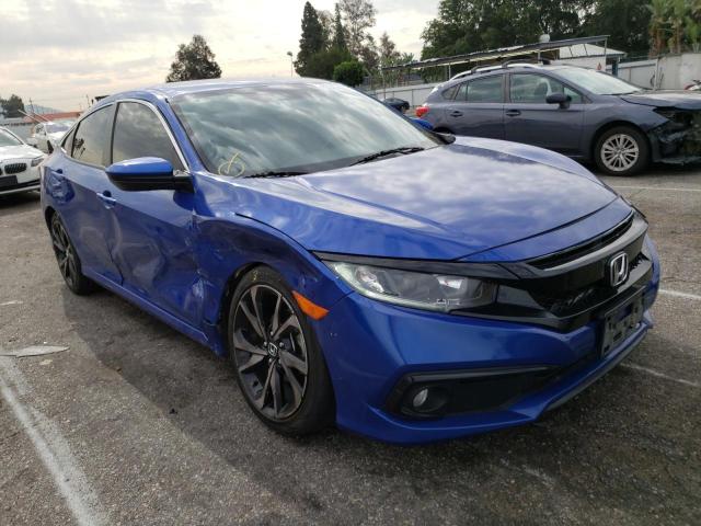 2HGFC2F89KH534737 - 2019 HONDA CIVIC SPOR BLUE photo 1