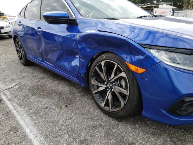 2HGFC2F89KH534737 - 2019 HONDA CIVIC SPOR BLUE photo 9