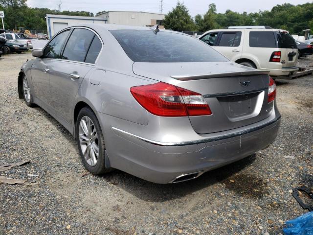 KMHGC4DDXDU242704 - 2013 HYUNDAI GENESIS 3. SILVER photo 3