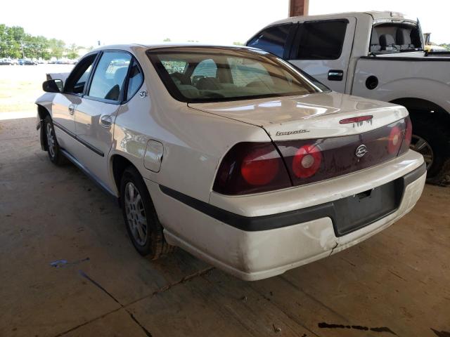 2G1WF52E949206162 - 2004 CHEVROLET IMPALA WHITE photo 3