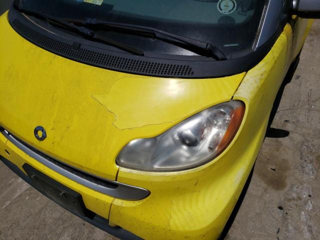 WMEEJ31X18K134467 - 2008 SMART CAR YELLOW photo 9