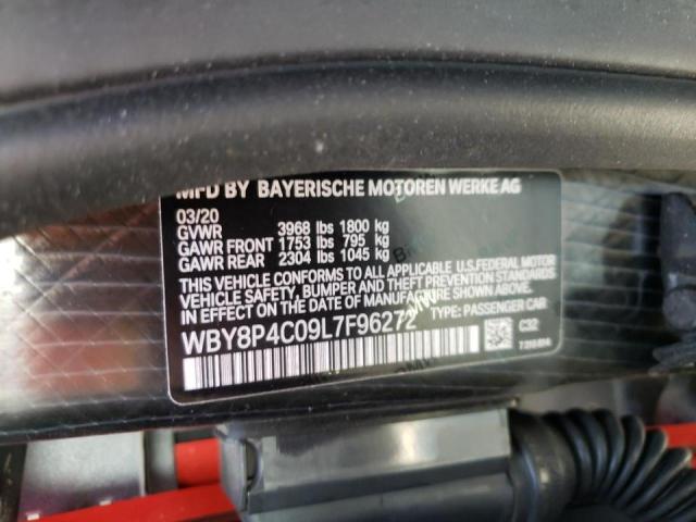 WBY8P4C09L7F96272 - 2020 BMW I3 REX TWO TONE photo 10