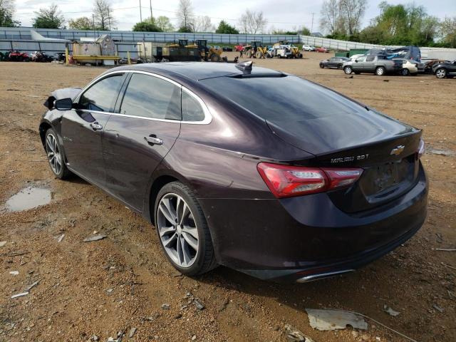 1G1ZE5SX2LF020843 - 2020 CHEVROLET MALIBU PRE MAROON photo 3