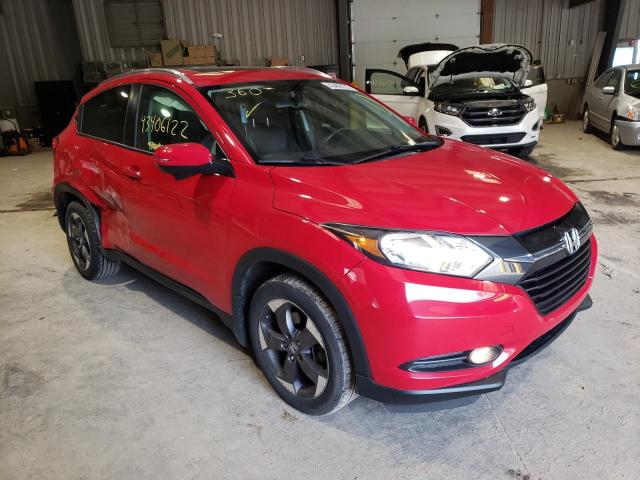 3CZRU6H76JM713235 - 2018 HONDA HR-V EXL RED photo 1