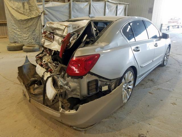 JH4KC1F94EC000597 - 2014 ACURA RLX ADVANC SILVER photo 4