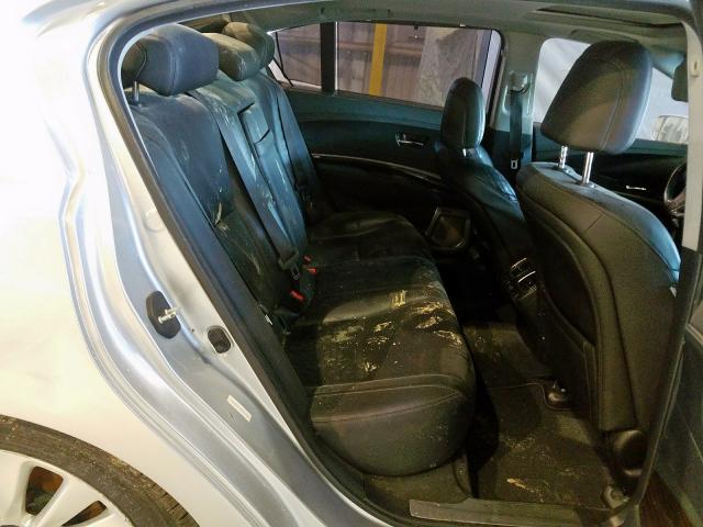 JH4KC1F94EC000597 - 2014 ACURA RLX ADVANC ვერცხლისფერი ფოტო 6