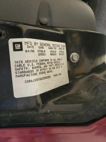1G8AJ55F26Z205250 - 2006 SATURN ION LEVEL Bordo foto 10