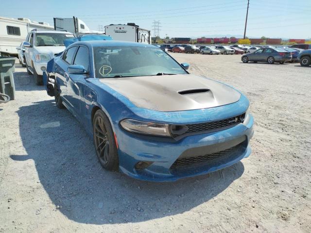 2C3CDXGJ2LH223976 - 2020 DODGE CHARGER SC BLUE photo 1