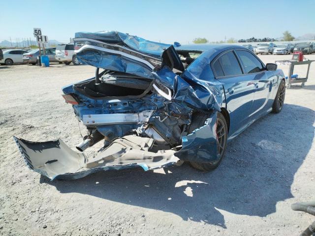 2C3CDXGJ2LH223976 - 2020 DODGE CHARGER SC BLUE photo 4