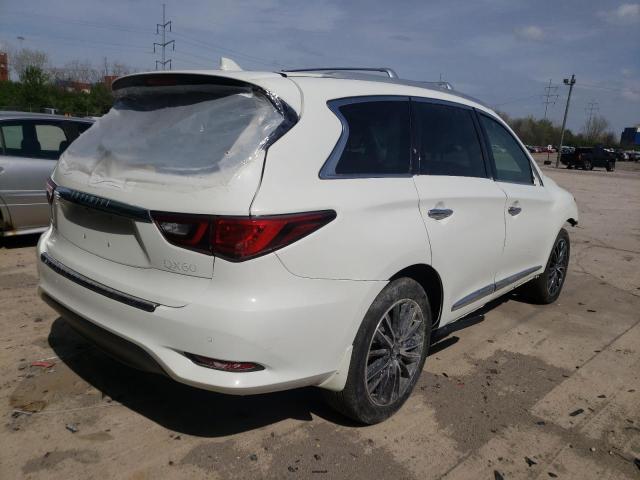 5N1DL0MM3KC522186 - 2019 INFINITI QX60 LUXE WHITE photo 4