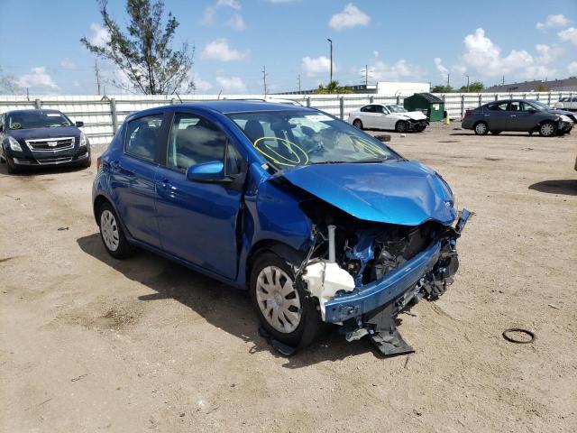 VNKKTUD35FA034781 - 2015 TOYOTA YARIS BLUE photo 1