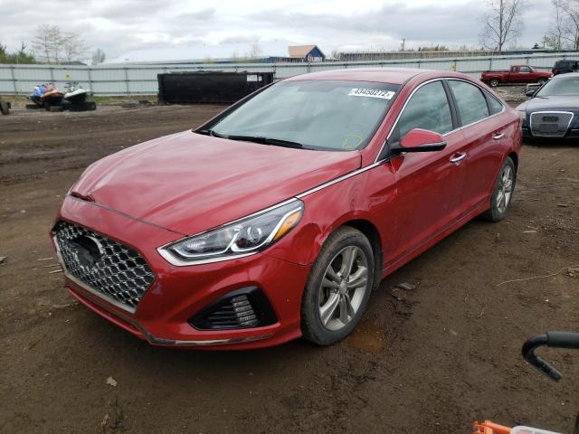 5NPE34AF0KH811780 - 2019 HYUNDAI SONATA LIM RED photo 2