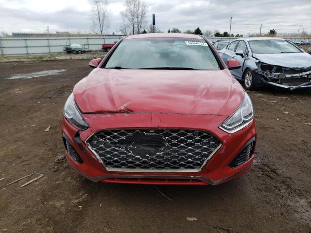 5NPE34AF0KH811780 - 2019 HYUNDAI SONATA LIM RED photo 9