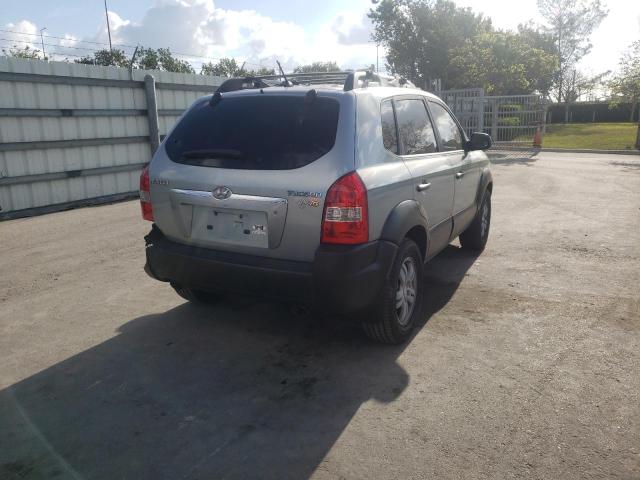 KM8JN12D07U582675 - 2007 HYUNDAI TUCSON SE SILVER photo 4