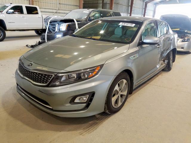 KNAGM4AD3G5095336 - 2016 KIA OPTIMA HYB SILVER photo 2