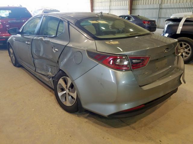 KNAGM4AD3G5095336 - 2016 KIA OPTIMA HYB SILVER photo 3