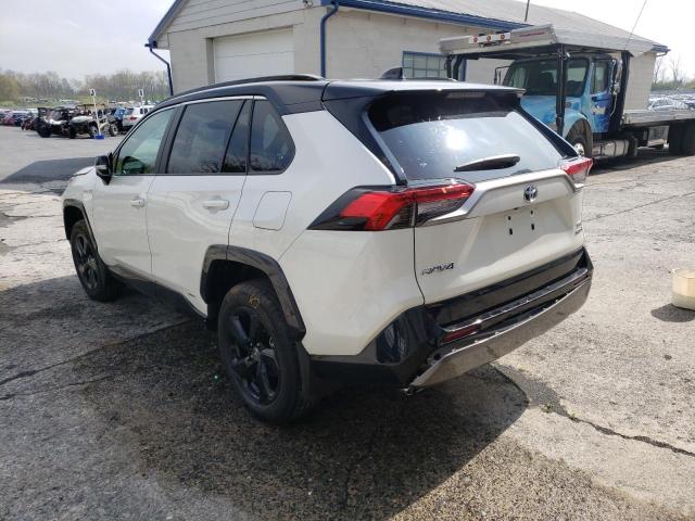 2T3E6RFV5MW027238 - 2021 TOYOTA RAV4 XSE WHITE photo 3